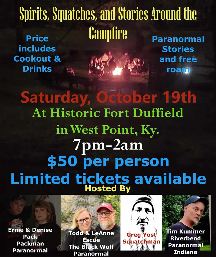 Get Information and buy tickets to Spirits, Squatches, and Stories Around the Campfire  on Xtreme Ticketing