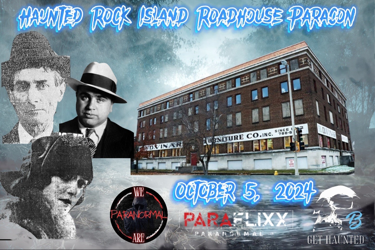 Haunted Rock Island Roadhouse Paracon  on Oct 05, 09:00@Haunted Rock Island Roahouse - Buy tickets and Get information on Haunted Rock Island Roadhouse 