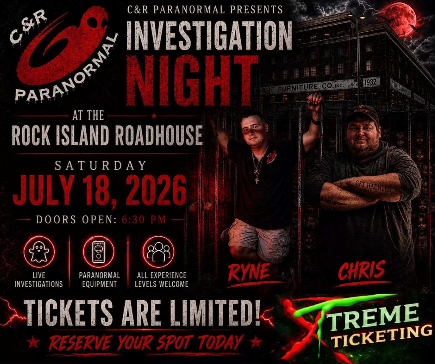 Investigation Night at Rock Island Roadhouse image