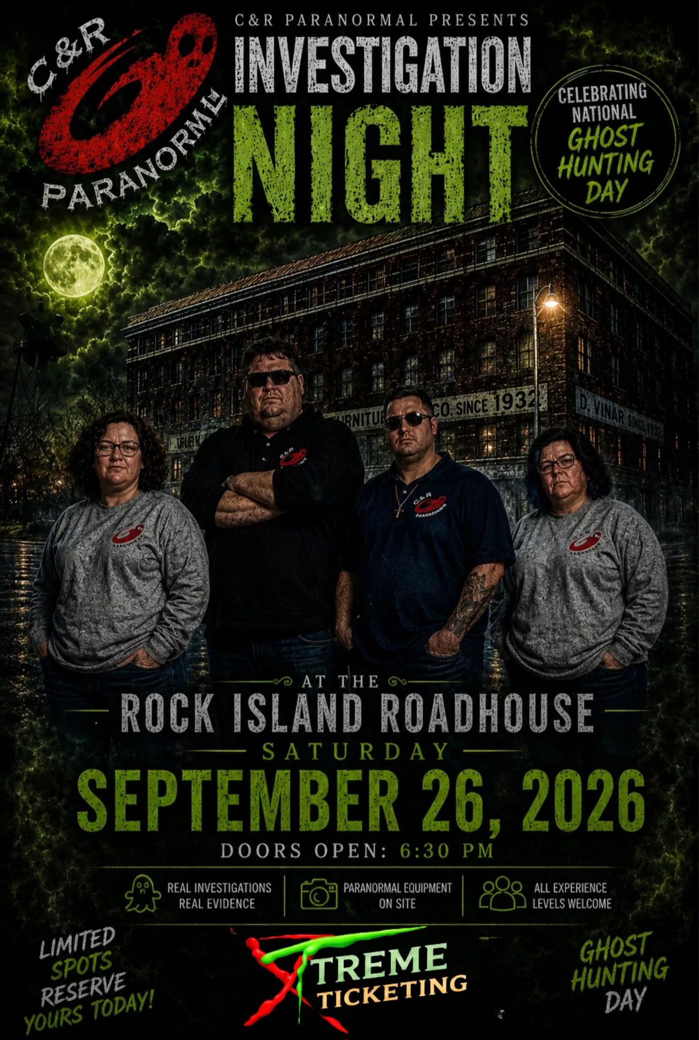 National Ghost Hunting Day at the Rock Island Roadhouse image