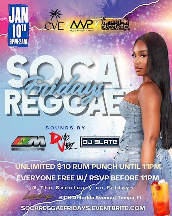 Soca Reggae Fridays image