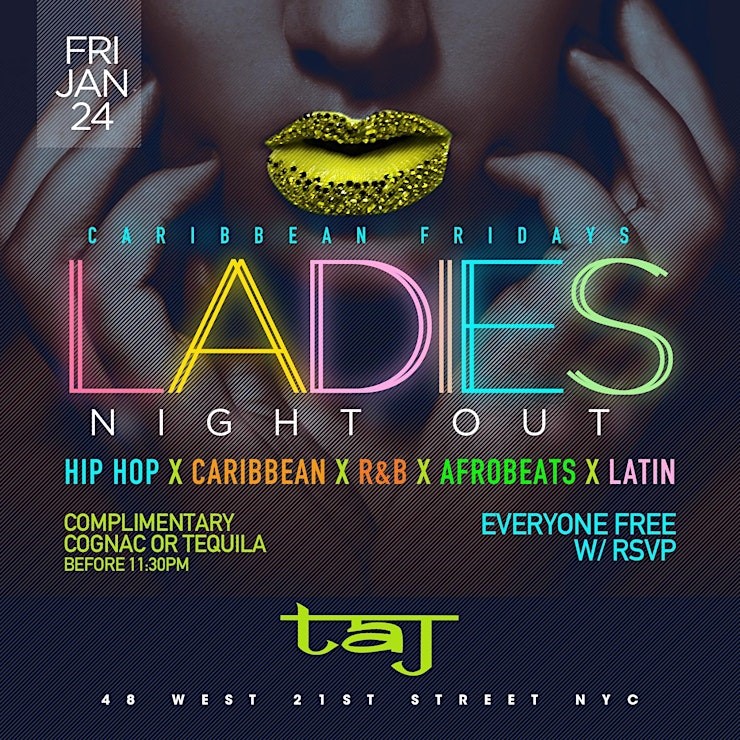 Get Information and buy tickets to CARIBBEAN FRIDAYS Ladies free B4 12 am/ Men free b4 11:30 pm on Promotions