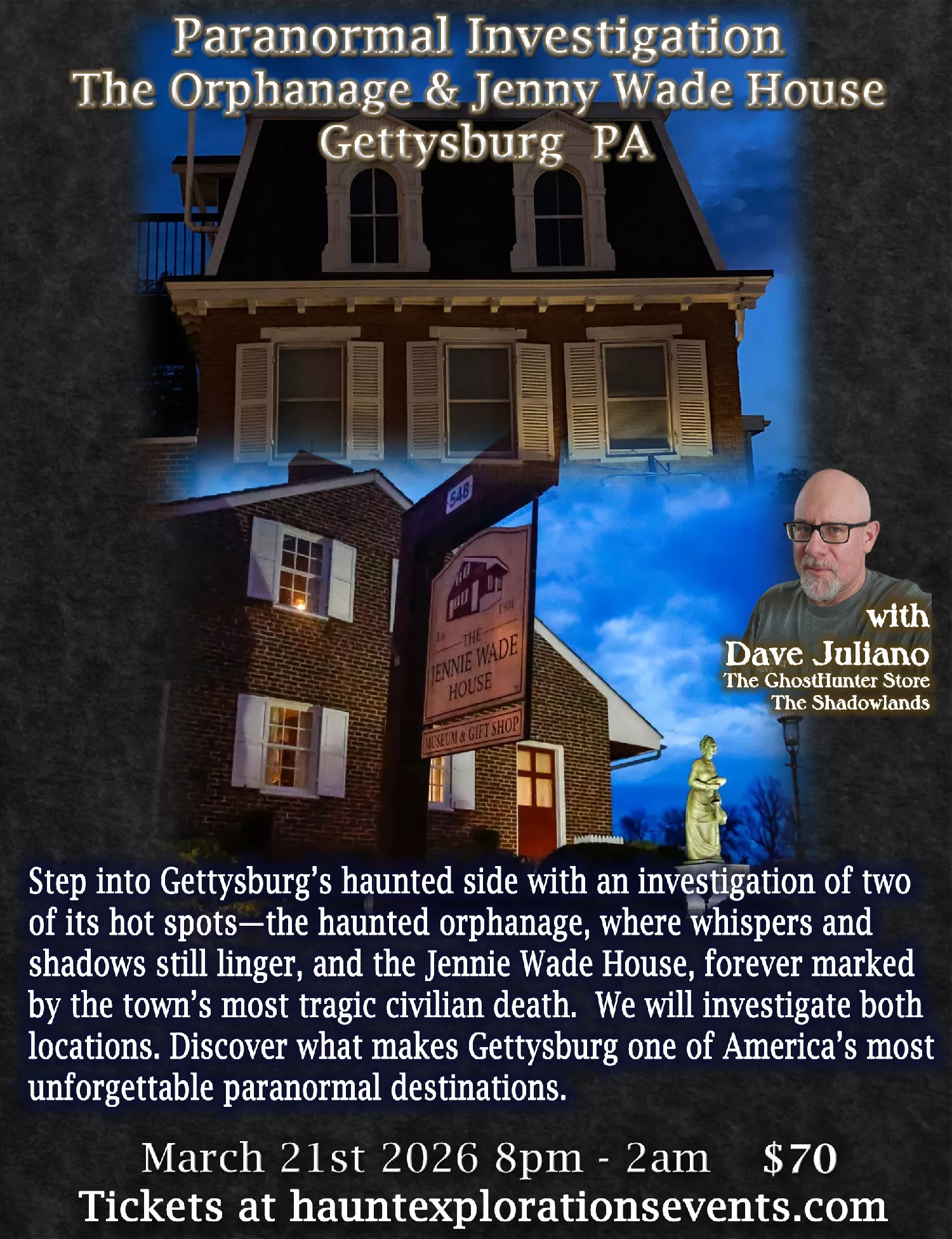 Investigation at The Orphanage and Jenny Wade House in Gettysburg image