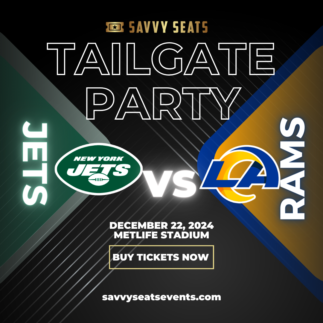 Get information & buy tickets to Jets vs Rams Bus and Tailgate Party New York Jets Tailgate Party on Dec 22, 10:00 @B Parking Lot American Dream