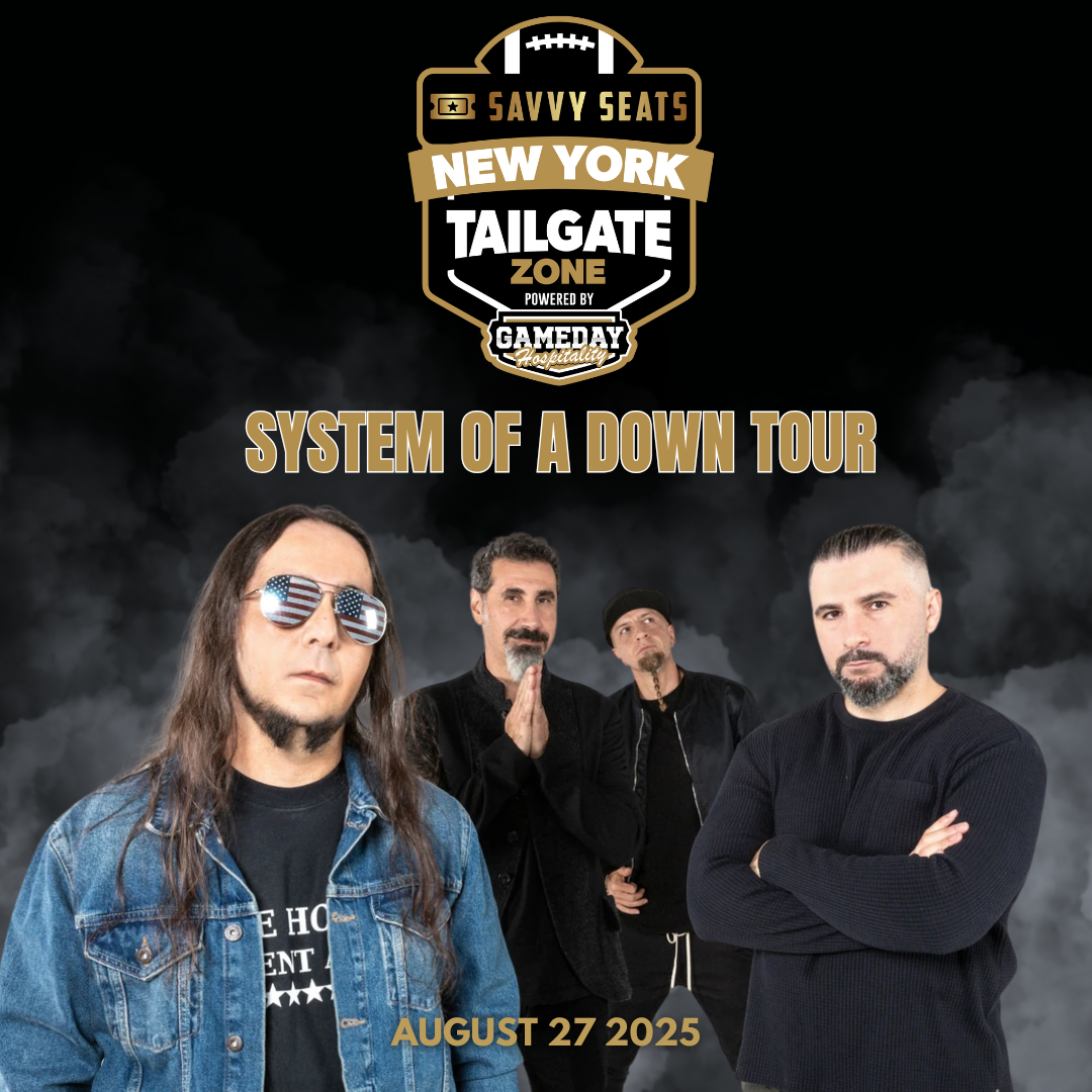 Get information & buy tickets to System Of A Down Savvy Seats Tailgate Zone Wake Up The Souls Tour Tailgate Party on Aug 27, 16:00 @B Parking Deck