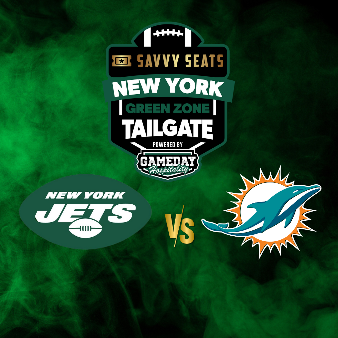 Get information & buy tickets to Jets and Dolphins Savvy Seats Tailgate Zone New York Jets Tailgate Party on Dec 07, 10:00 @B Parking Deck | Savvy Seats