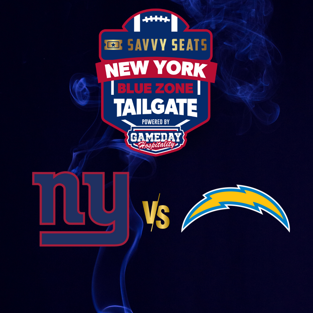 Get information & buy tickets to Giants vs Chargers Savvy Seats Tailgate Zone New York Giants Tailgate Party on Sep 28, 10:00 @B Parking Deck | Savvy Seats