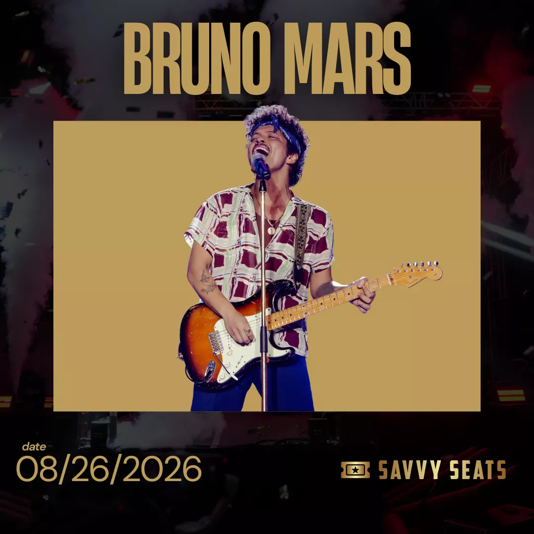 Get information & buy tickets toBruno Mars The Romantic Tour on Aug 26, 16:00 @B Parking Deck | Savvy Seats | savvyseatsevents.com