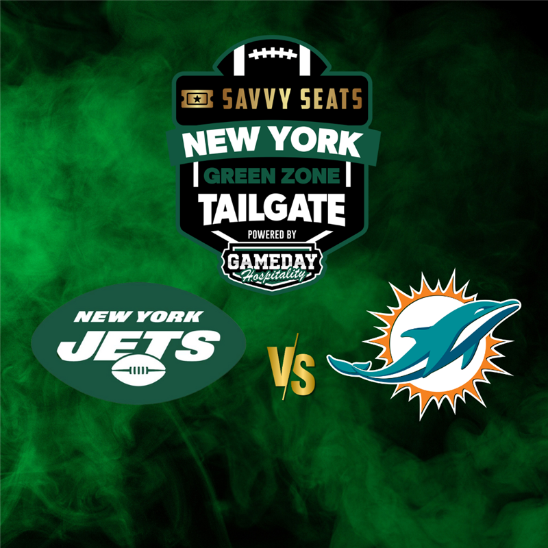 Jets and Dolphins Savvy Seats Tailgate Zone