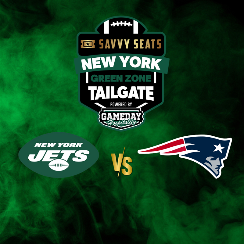 Jets and Patriots Savvy Seats Tailgate Zone