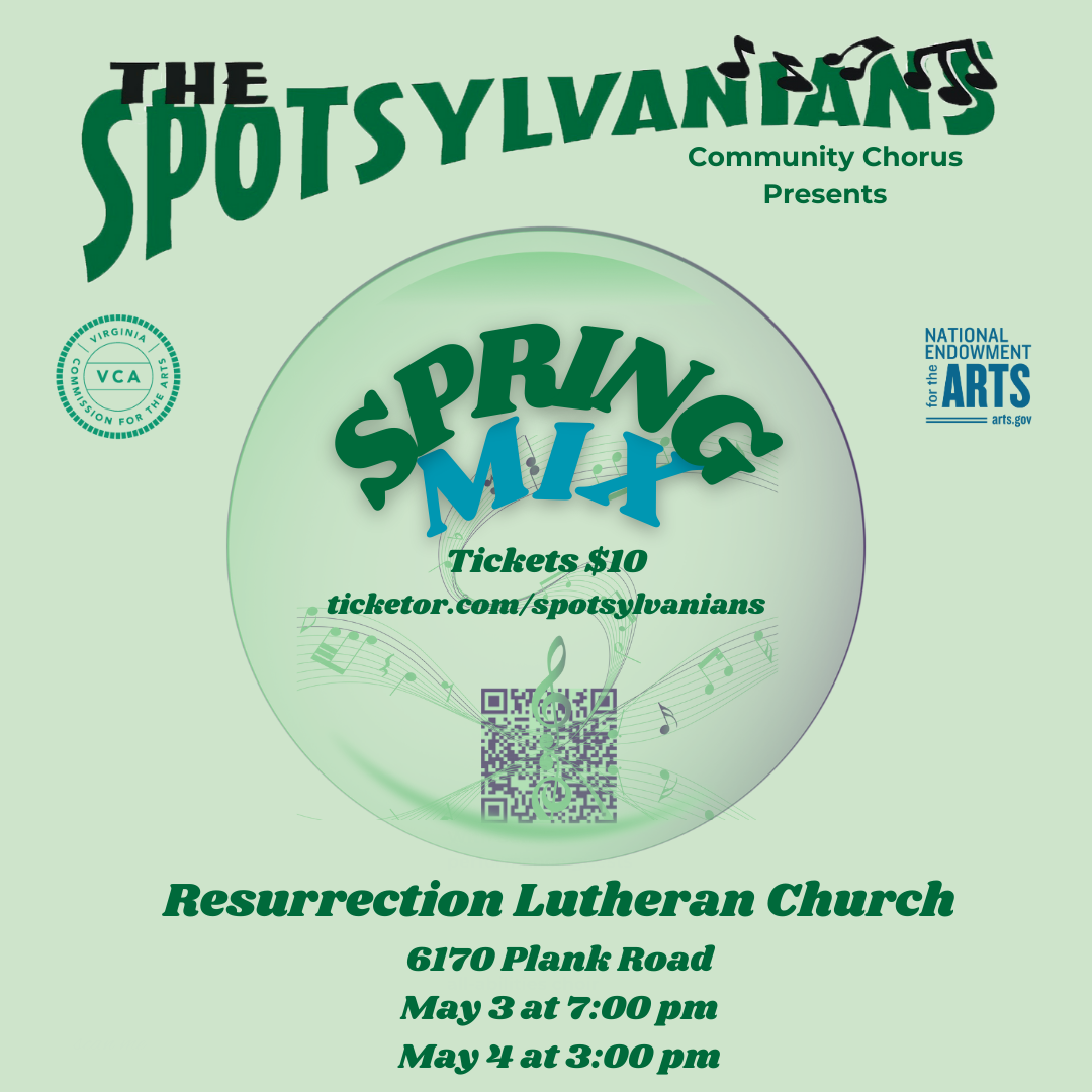 Get information & buy tickets to Spring Concert: Spring Mix 2025  on May 03, 19:00 @Resurrection Lutheran Sanctuary | Spotsylvanians Chorus