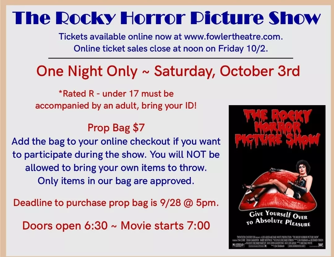 Get Information and buy tickets to Rocky Horror Picture Show - Saturday 10/3/26 Only  on Xtreme Ticketing