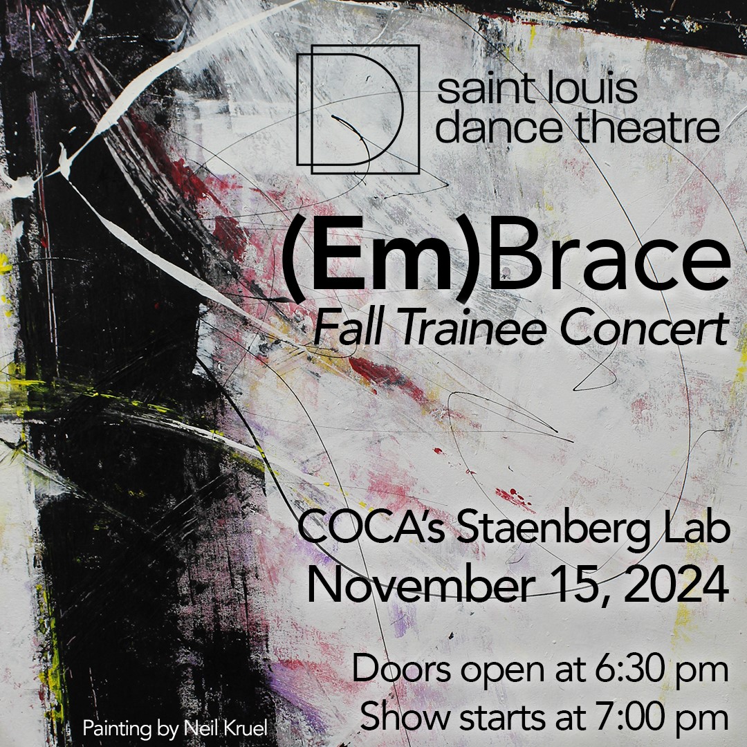 Get information & buy tickets to (EM)Brace Fall Trainee Concert on Nov 15, 19:00 @COCA's Staenberg Performance Lab | Saint Louis Dance Theatre