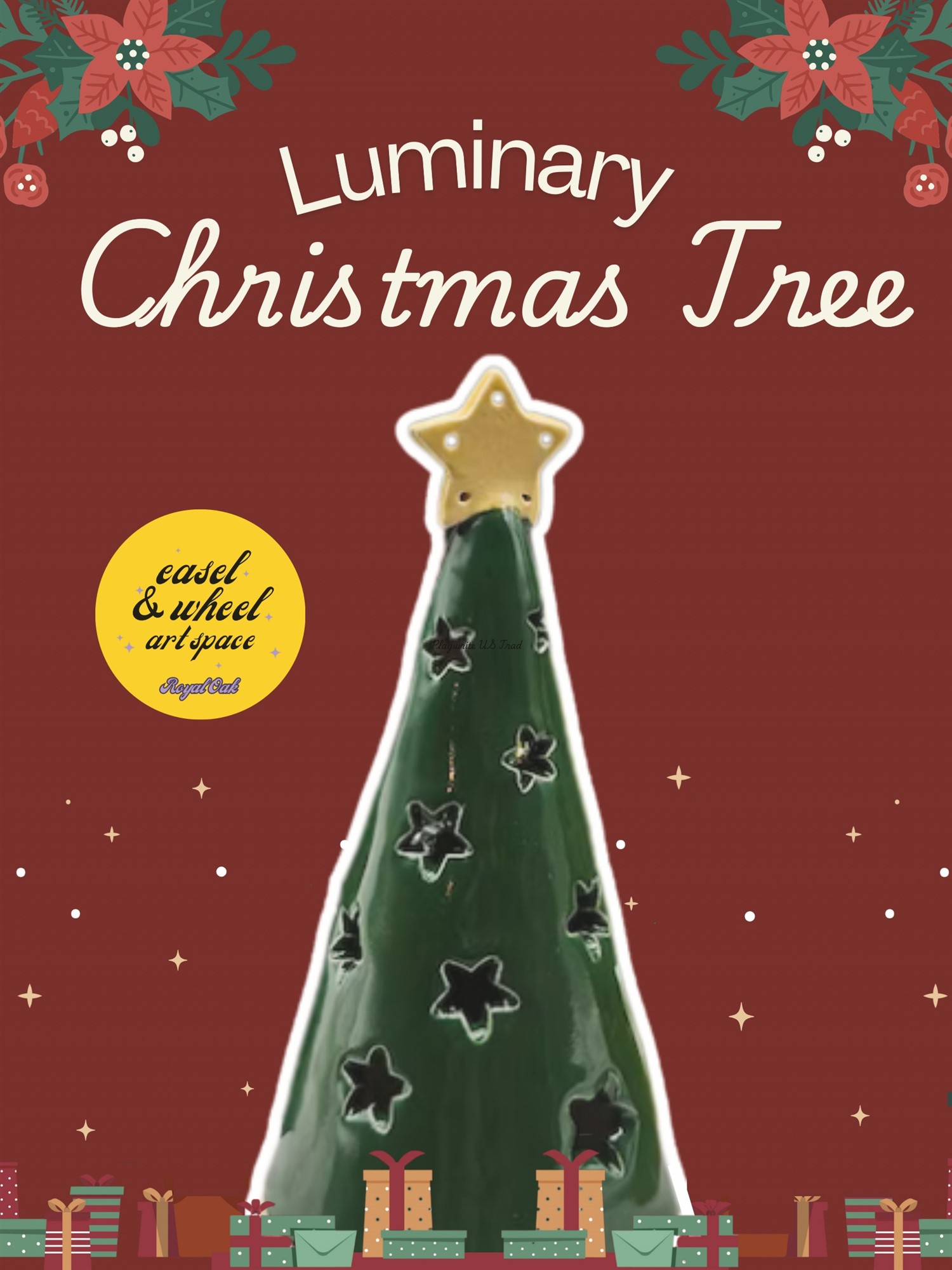 Christmas Tree Tealight Luminary image