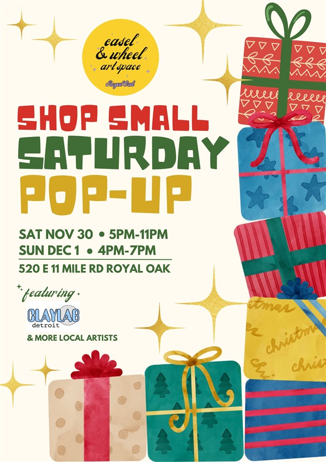 Get Information and buy tickets to Small Biz Saturday Pop-Up  on Easel and Wheel LLC