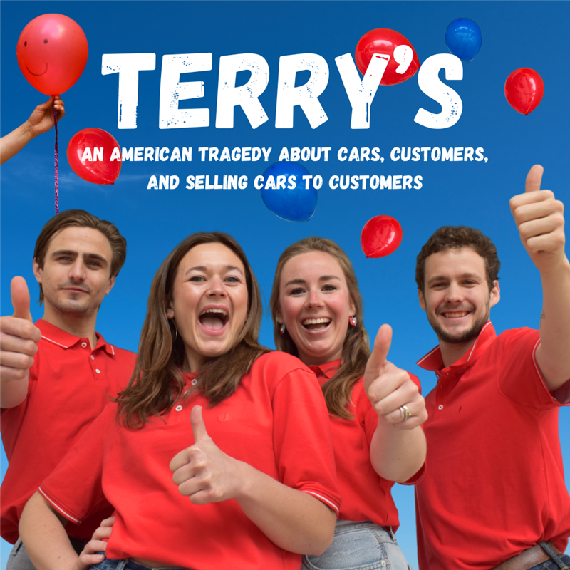 Get Information and buy tickets to Terry’s: An American Tragedy About Cars, Customers, and Selling Cars to Customers on Rotunda Theatre