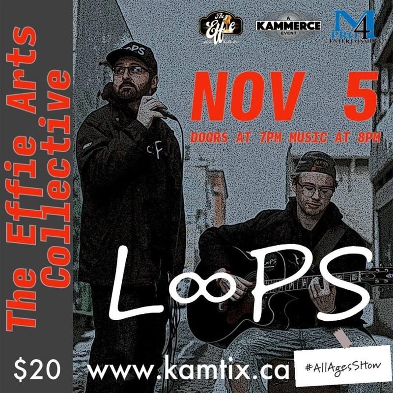 Get Information and buy tickets to LooPs at The Effie Arts Collective  on www.KamTix.ca