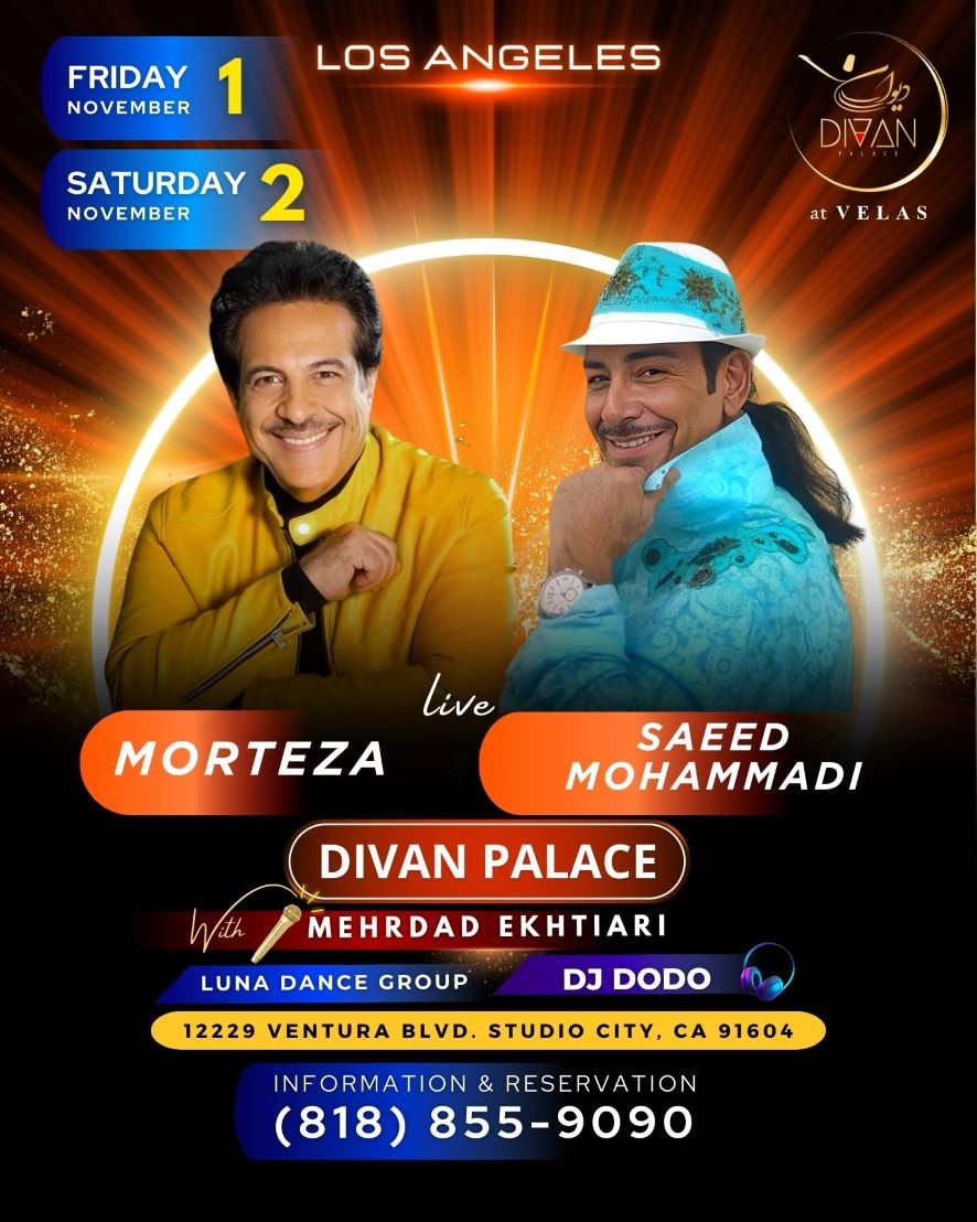 Get information & buy tickets to Morteza and Saeed Mohammadi - Friday November 1st Includes Dinner and Appetizers on Nov 01, 21:00 @Divan Palace