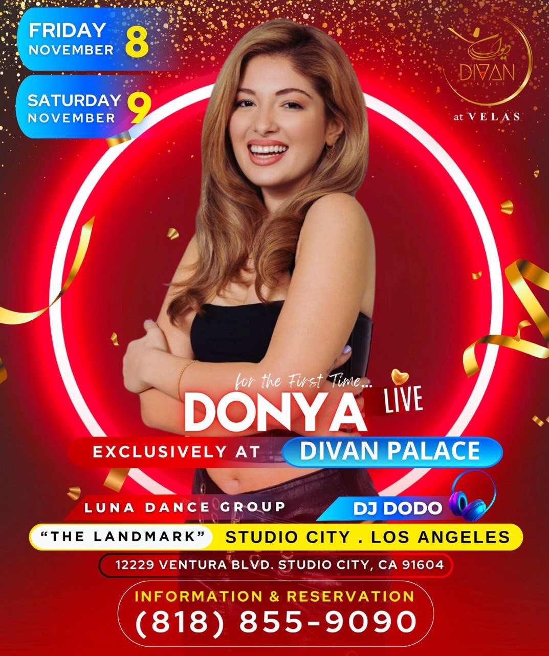 Get information & buy tickets to Donya - Live in concert at Divan Palace Friday November 8, 2024 on Nov 08, 21:00 @Divan Palace | Divan Palace