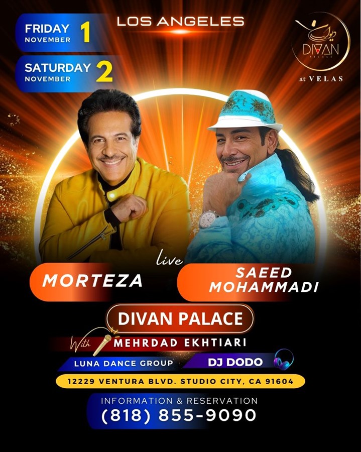 Get Information and buy tickets to Morteza and Saeed Mohammadi - Friday November 1st Includes Dinner and Appetizers on Irani Ticket