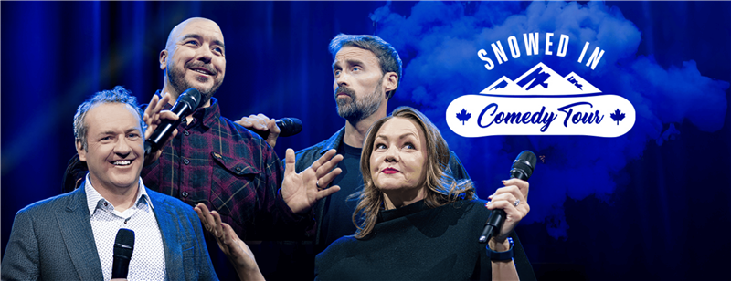 Get Information and buy tickets to Snowed In Comedy Tour Quinn, Sigurdson, Myrehaug, Zedlacher on Vic Juba Community Theatre