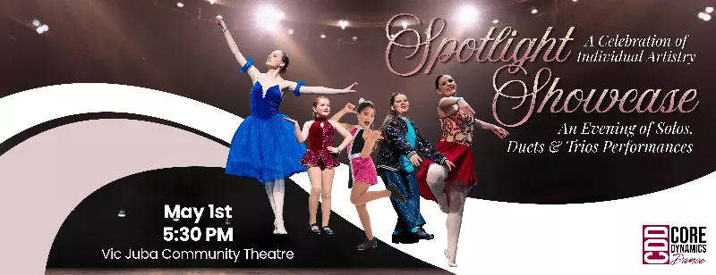 Get Information and buy tickets to Spotlight Showcase Core Dynamics Dance on Vic Juba Community Theatre