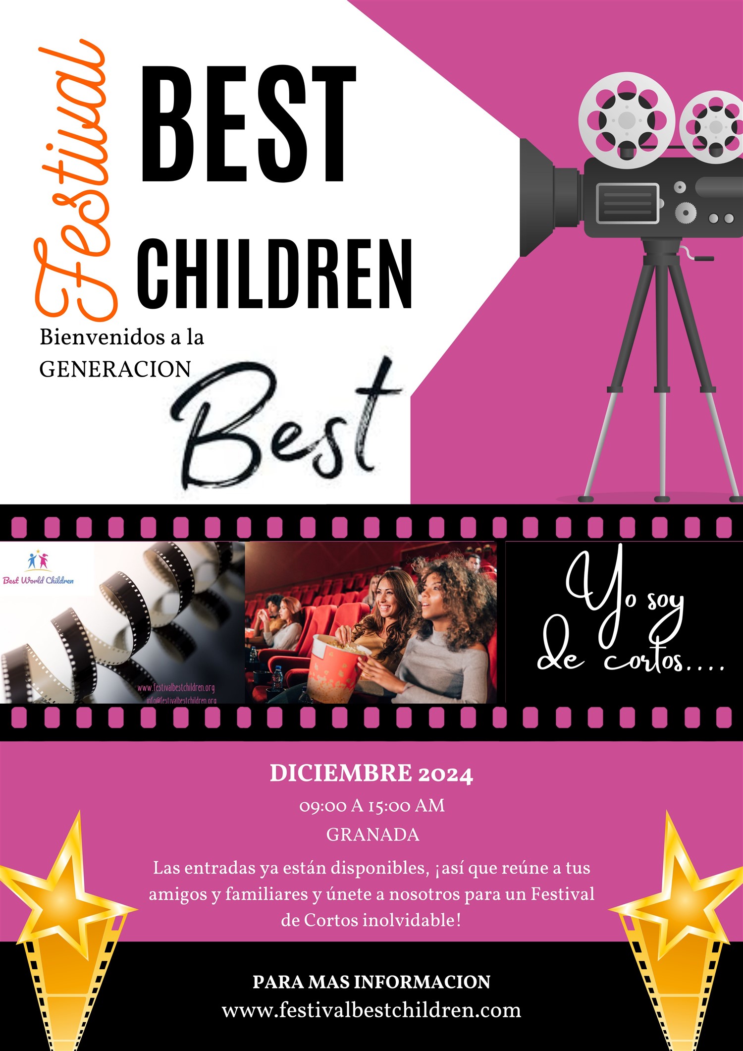 Get information & buy tickets to Festival Joven de Cortos BEST CHILDREN  on Dec 19, 10:00 @TEATRO JOSE TAMAYO | BEST WORLD CHILDREN