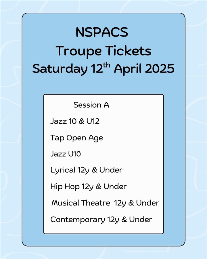 NSPACS Troupe Tickets