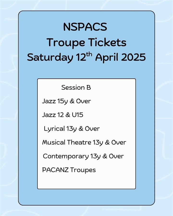 NSPACS Troupe Tickets