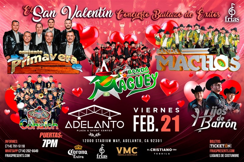 El San Valentin Concierto Bailazo de Exitos