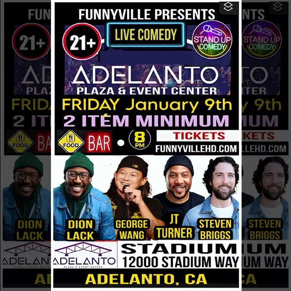 Get Information and buy tickets to LIVE Comedy  on Adelanto Events