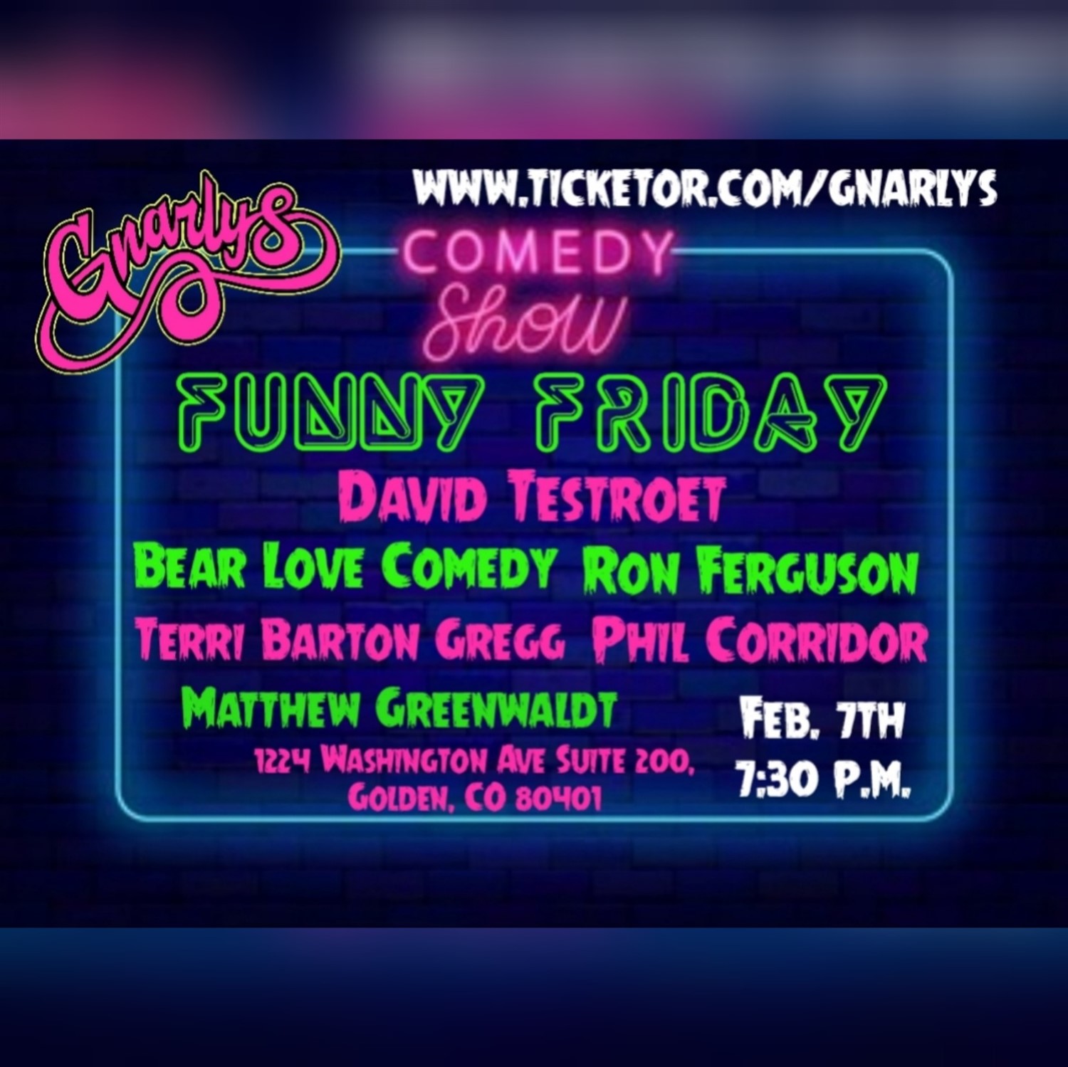 David Testroet w/friends Funny Friday's image