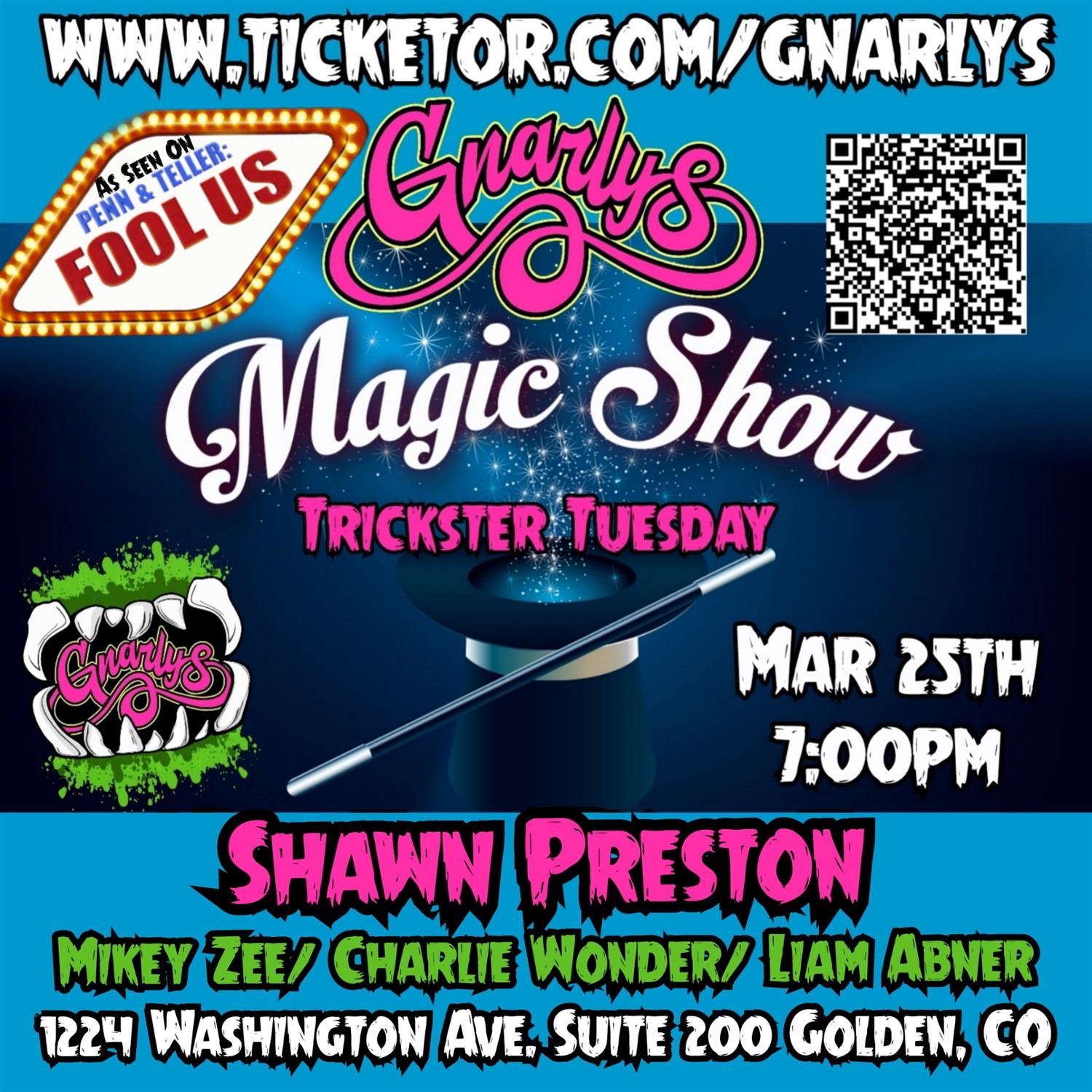 Trickster Tuesdays Magic Show featuring Shawn Preston and Liam Abner image