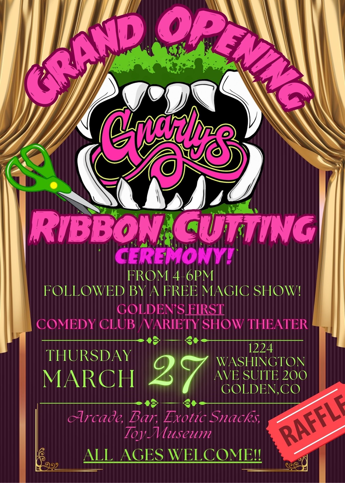 Grand Opening Ribbon Cutting Free magic Show image