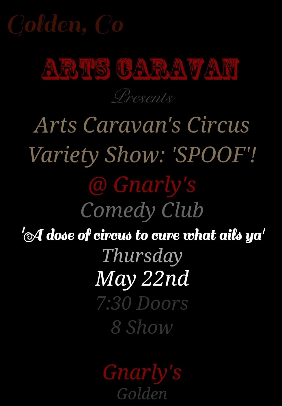 Get information & buy tickets to Arts Caravan Circus Variety show: 