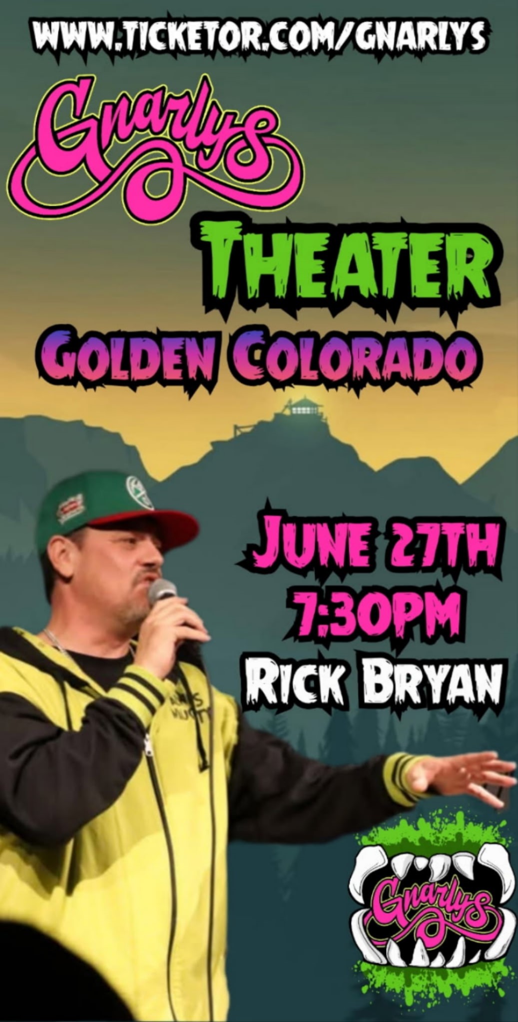 Get information & buy tickets to Stand up Comedy Featuring Rick Bryan And Special Guests (18+ show) on Jun 27, 19:30 @Gnarly's | Gnarly's