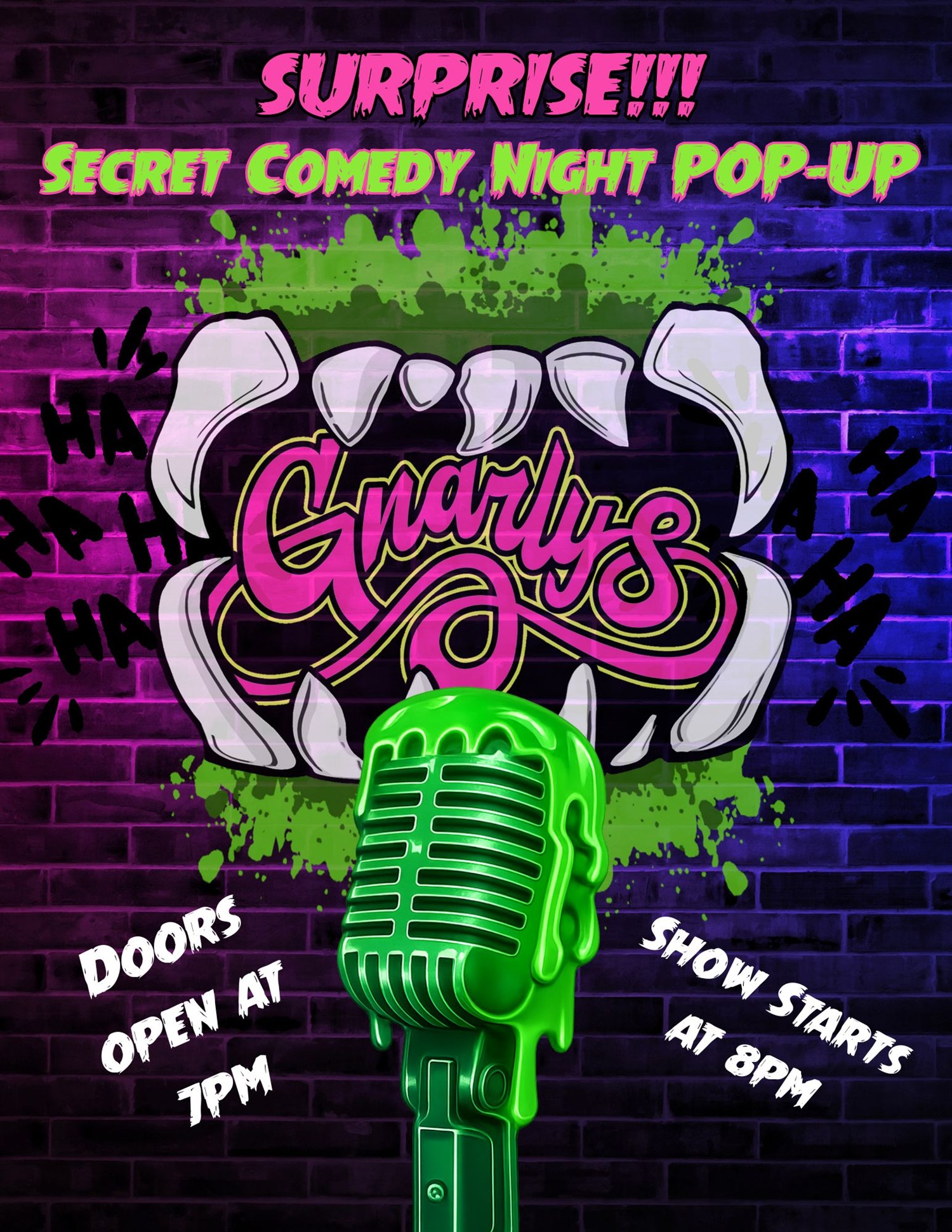 Secret Comedy Show POP UP!!!! image