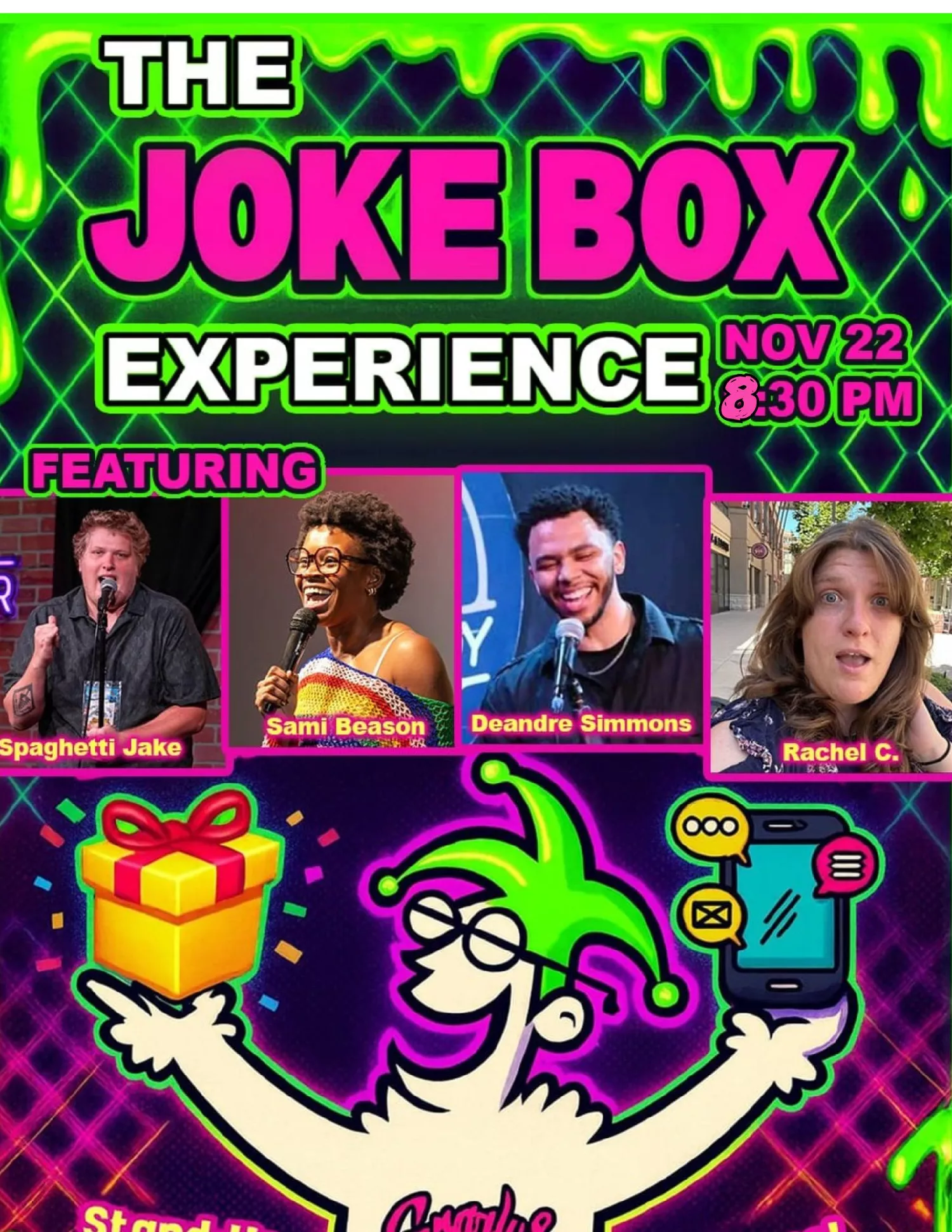 Get information & buy tickets toJoke Box Experience An Interactive comedy trivia game show!! on nov. 22, 20:30 @Gnarly's | Gnarly's