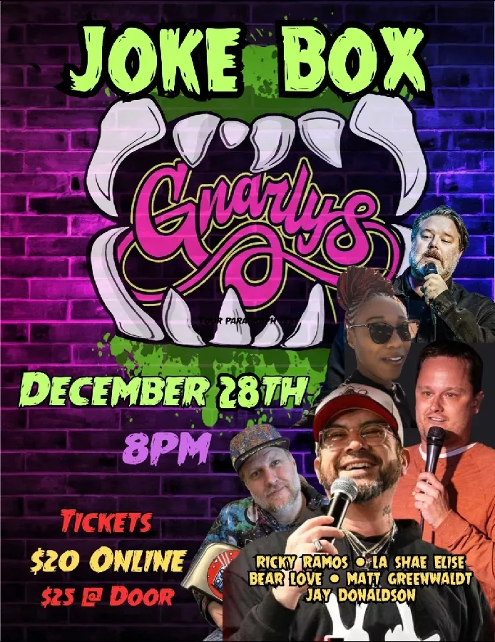 Get Information and buy tickets to Joke Box A Comedy Interactive Game Show on Gnarly's