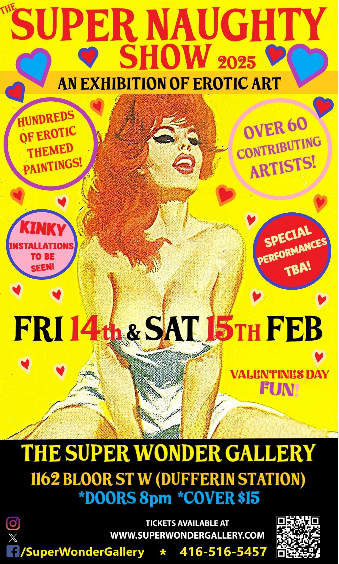 Get information & buy tickets to SUPER NAUGHTY SHOW! Saturday on Feb 15, 20:00 @SUPER WONDER GALLERY | Super Wonder Gallery