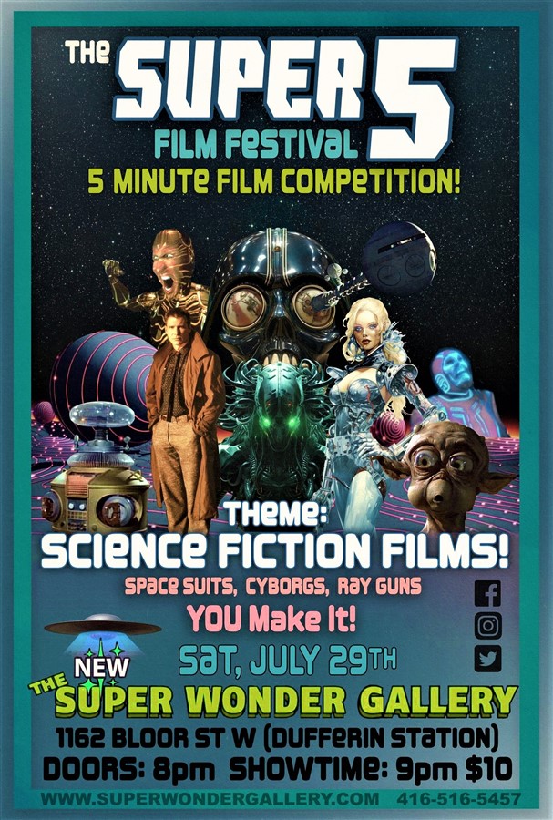 Get Information and buy tickets to Super 5 Film Festival Science Fiction Movies on Super Wonder Gallery