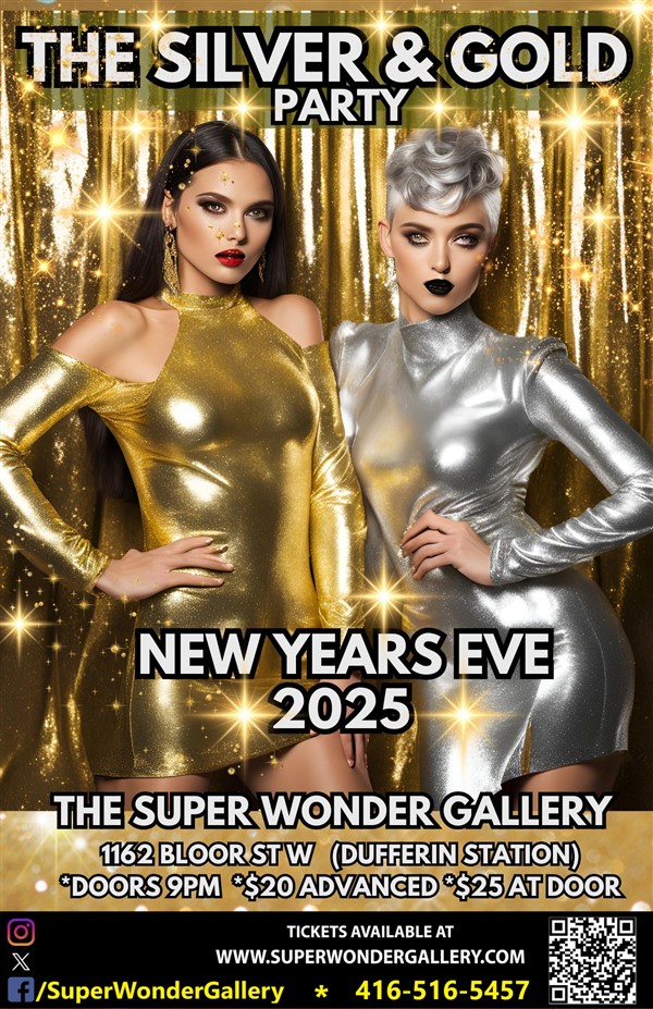 Get Information and buy tickets to SILVER & GOLD PARTY NEW YEARS EVE 2024/2025 on Super Wonder Gallery