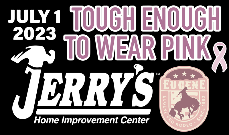 Get Information and buy tickets to 2023 Eugene Pro Rodeo Saturday, July 1, Tough Enough to Wear Pink Night! on Eugene Pro Rodeo