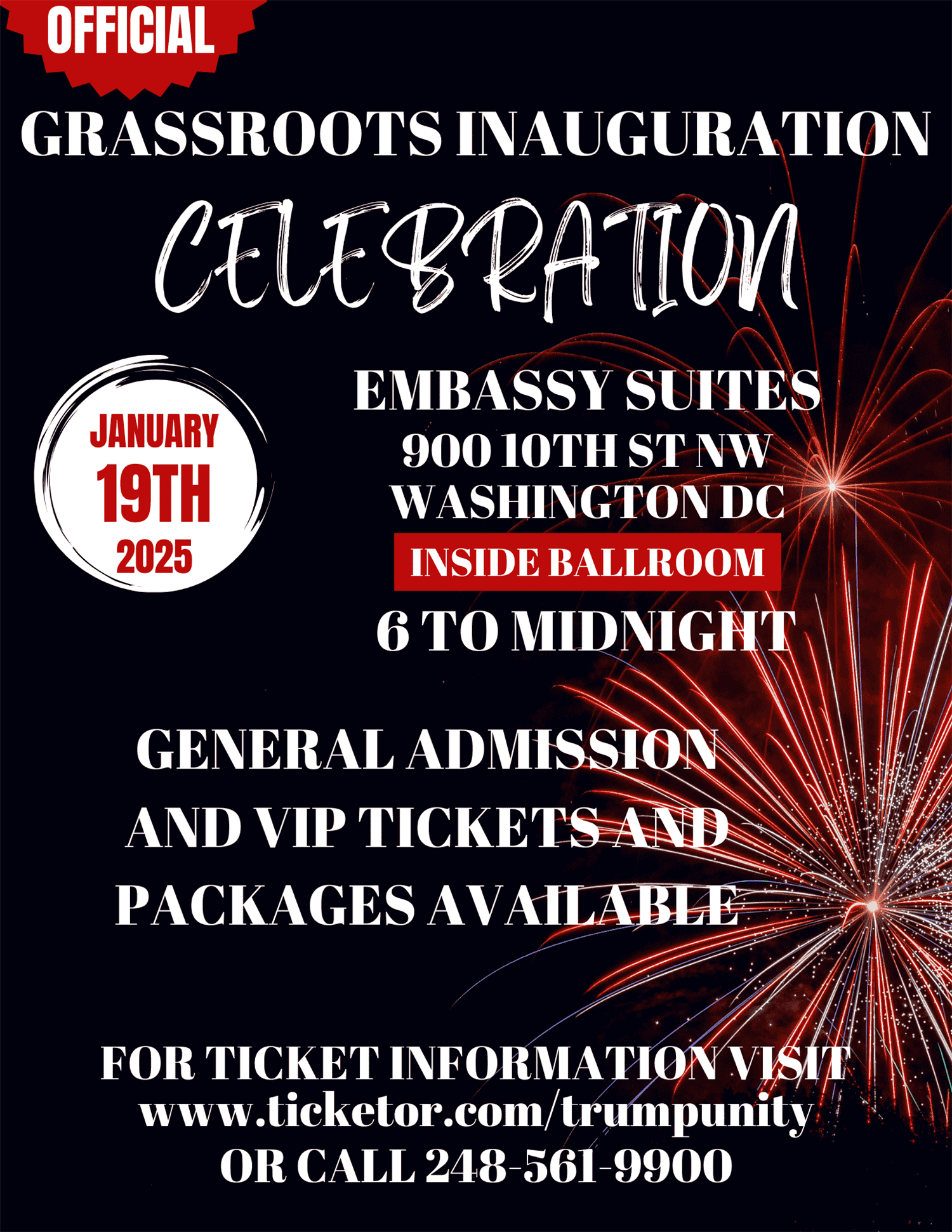 Grassroots Presidential Inauguration Celebration image