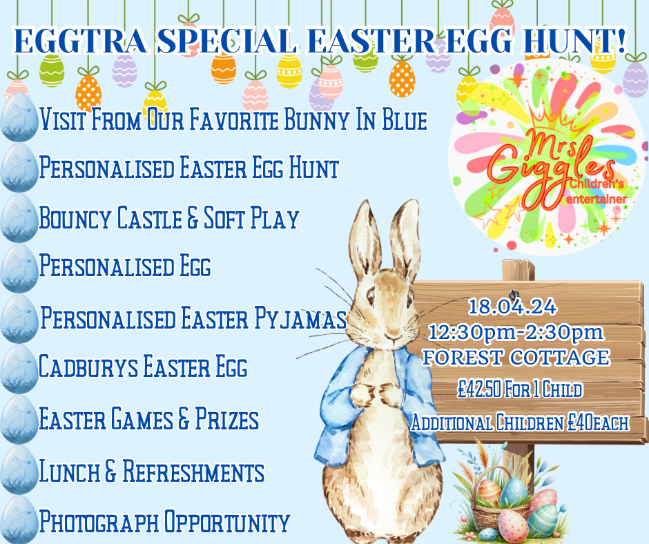 Mrs Giggles EGGtra special Easter egg hunt image
