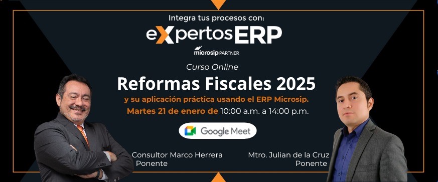 Get information & buy tickets to Reformas Fiscales 2025  on Jan 21, 10:00 @Curso | eXpertosERP