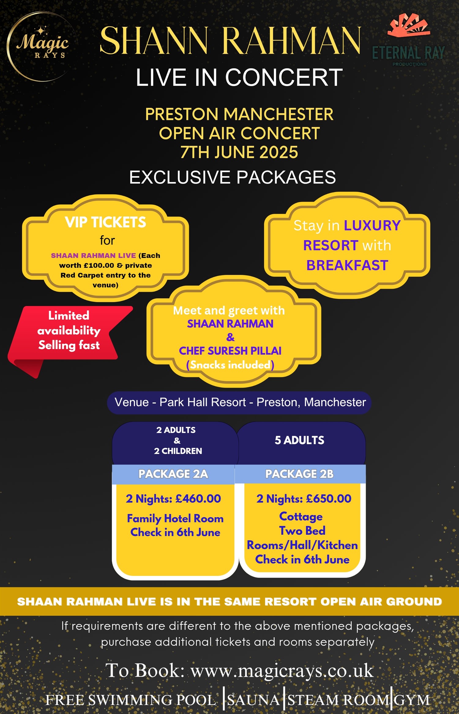 Luxury Resort & Breakfast 2 Nights with VIP Tickets worth £100 each. image