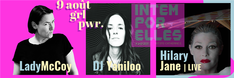 Obtenez des informations et achetez des billets pour INTEMPORELLES - HILARY JANE LIVE LADY McCOY - YANILOO - 9 AOÛT 2025 sur InterMusik Hall