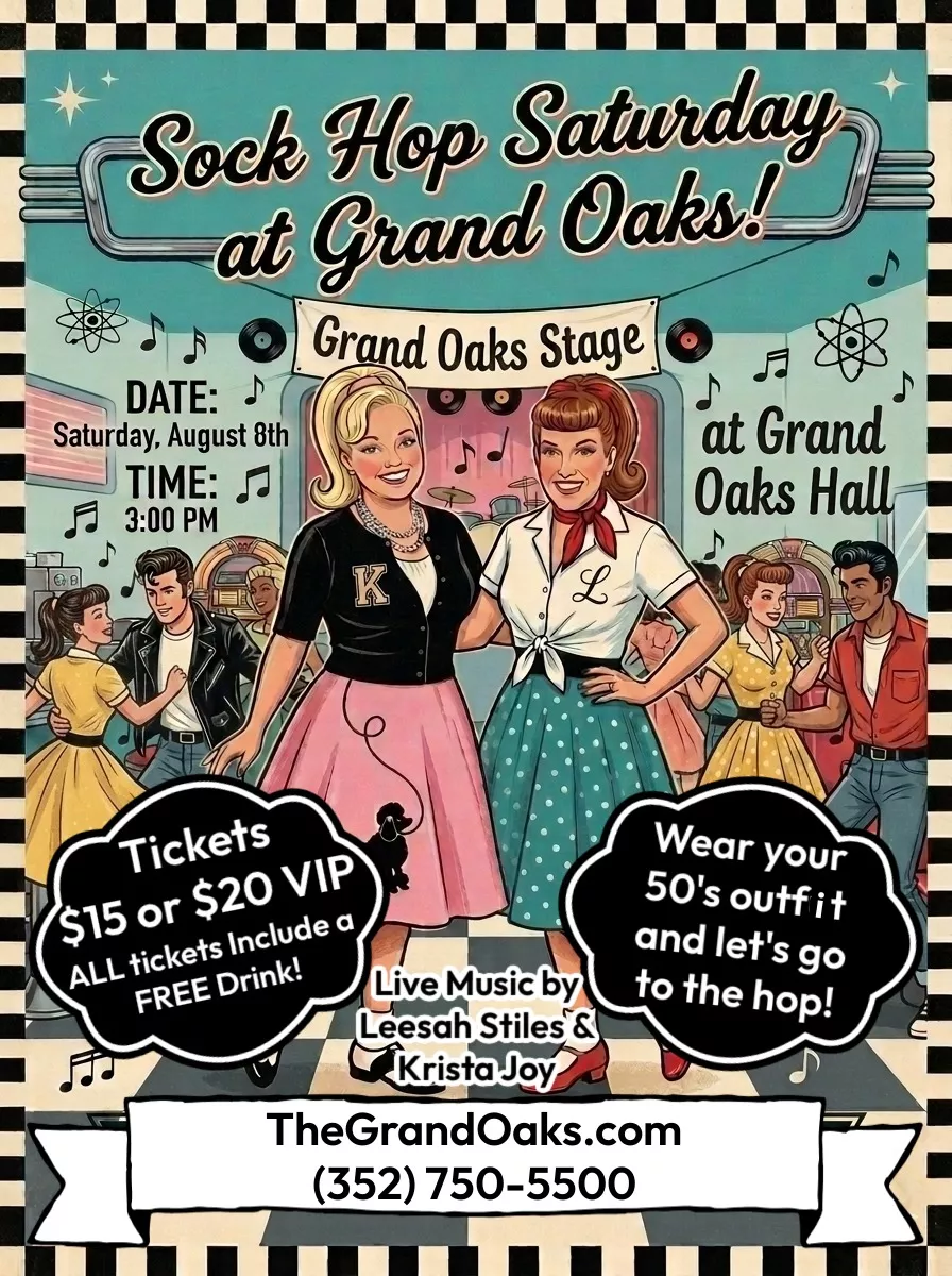 Sock Hop Saturday at Grand Oaks Resort, Aug 8, 3PM image