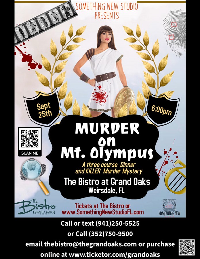 Murder on Mt. Olympus, Murder Mystery Dinner